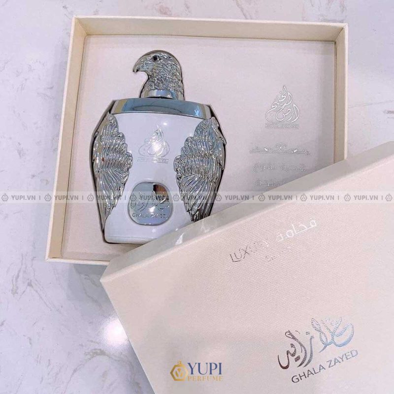 Ghala Zayed Luxury Silver White