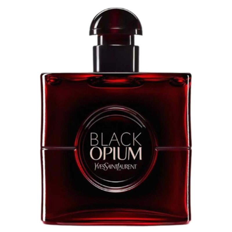 yves saint laurent black opium edp over red